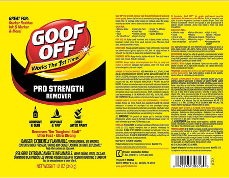 Professional Strength Remover, 6 Pack of Aerosol Cans