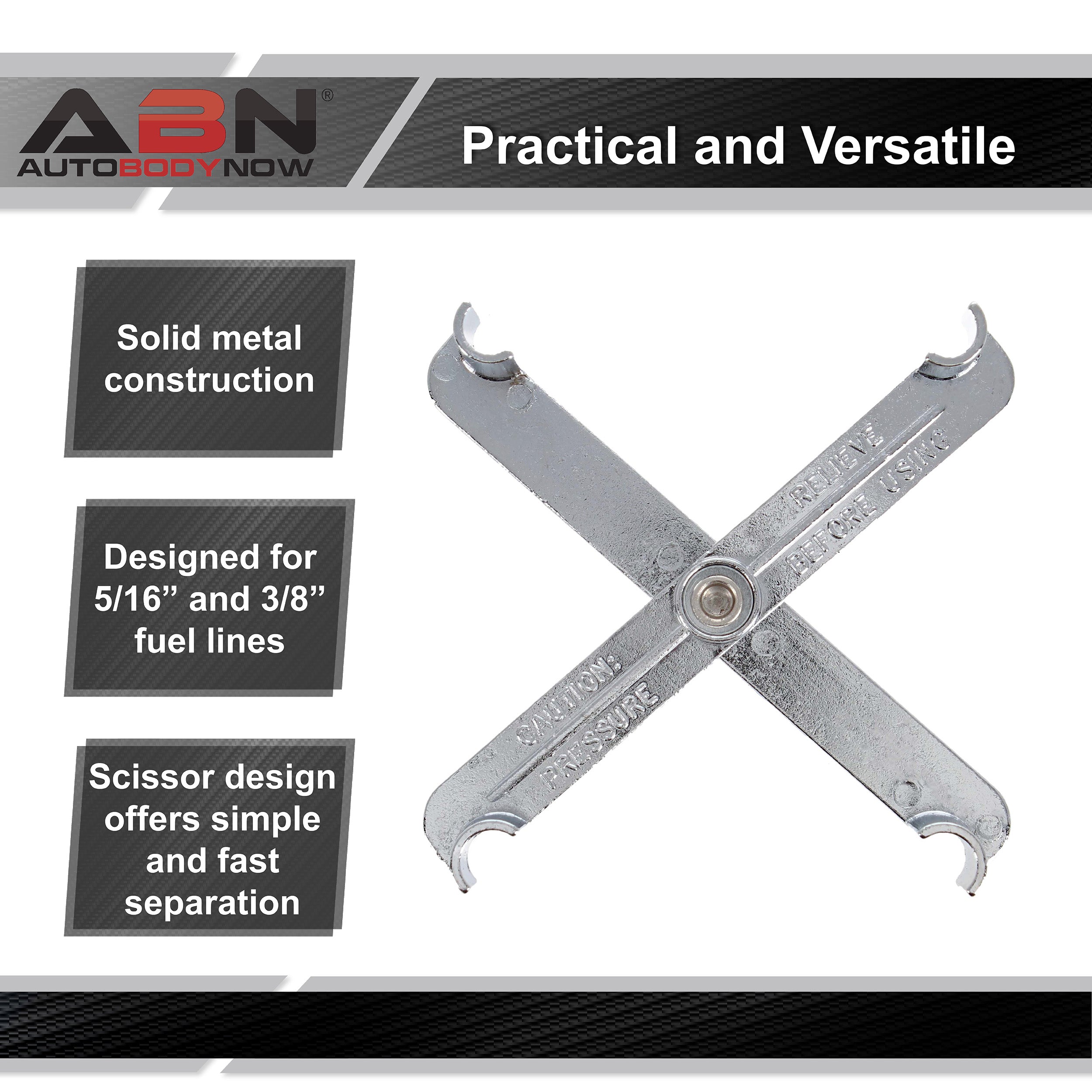 Fuel Line Disconnect Scissor Tool for 5/16” and 3/8” Inch Fuel Lines