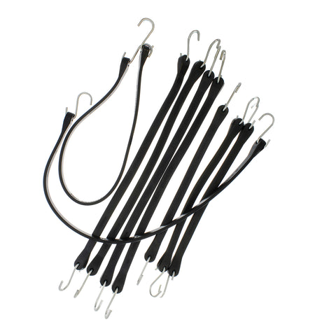 EDPM Assorted Bungee Cords with Hooks, 9pk – Heavy Duty Bungee Cords
