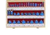 1/4in Tungsten Carbide Router Bits for Woodworking 45pc Router Bit Set