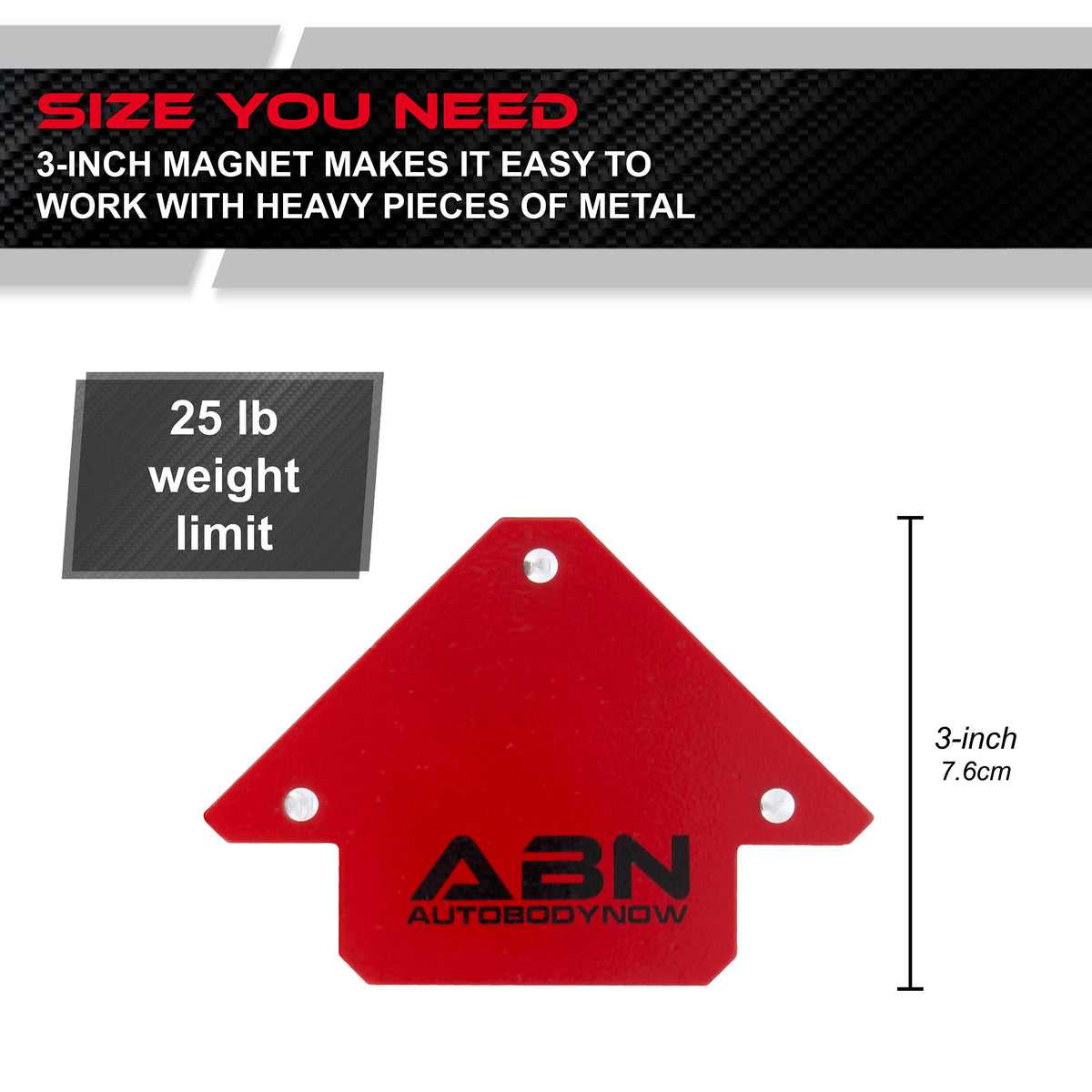 Arrow Welding Magnet - 25lb Positioning Square Welding Clamp