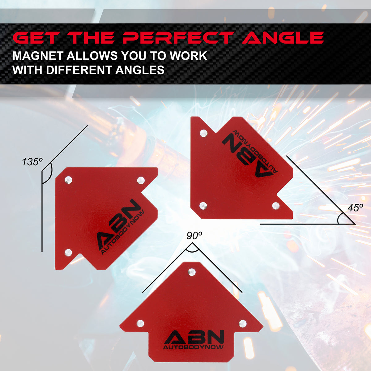 Arrow Welding Magnet - 25lb Positioning Square Welding Clamp