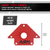 Arrow Welding Magnet - 50lb Positioning Square Welding Clamp