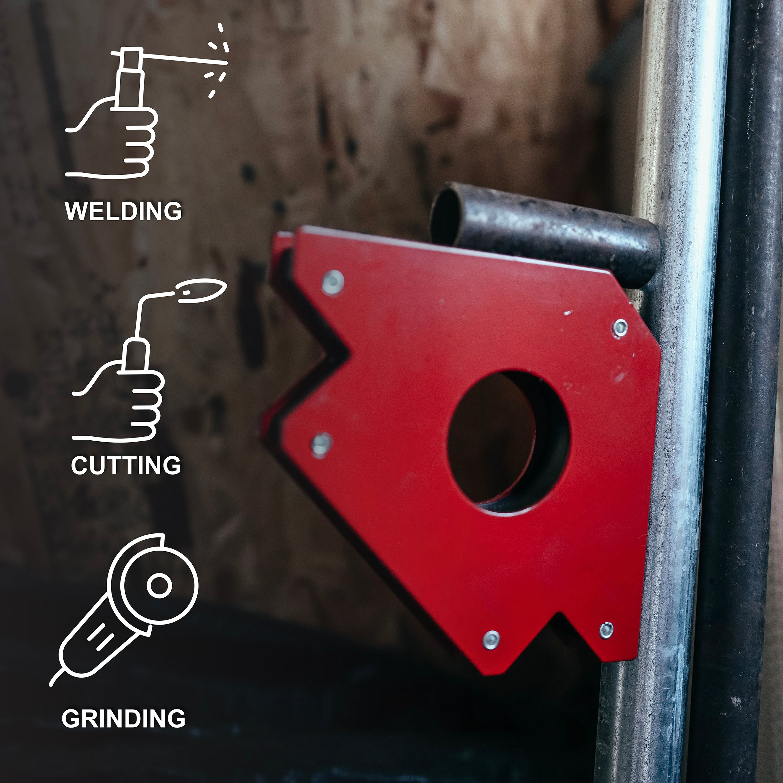 Arrow Welding Magnet - 50lb Positioning Square Welding Clamp