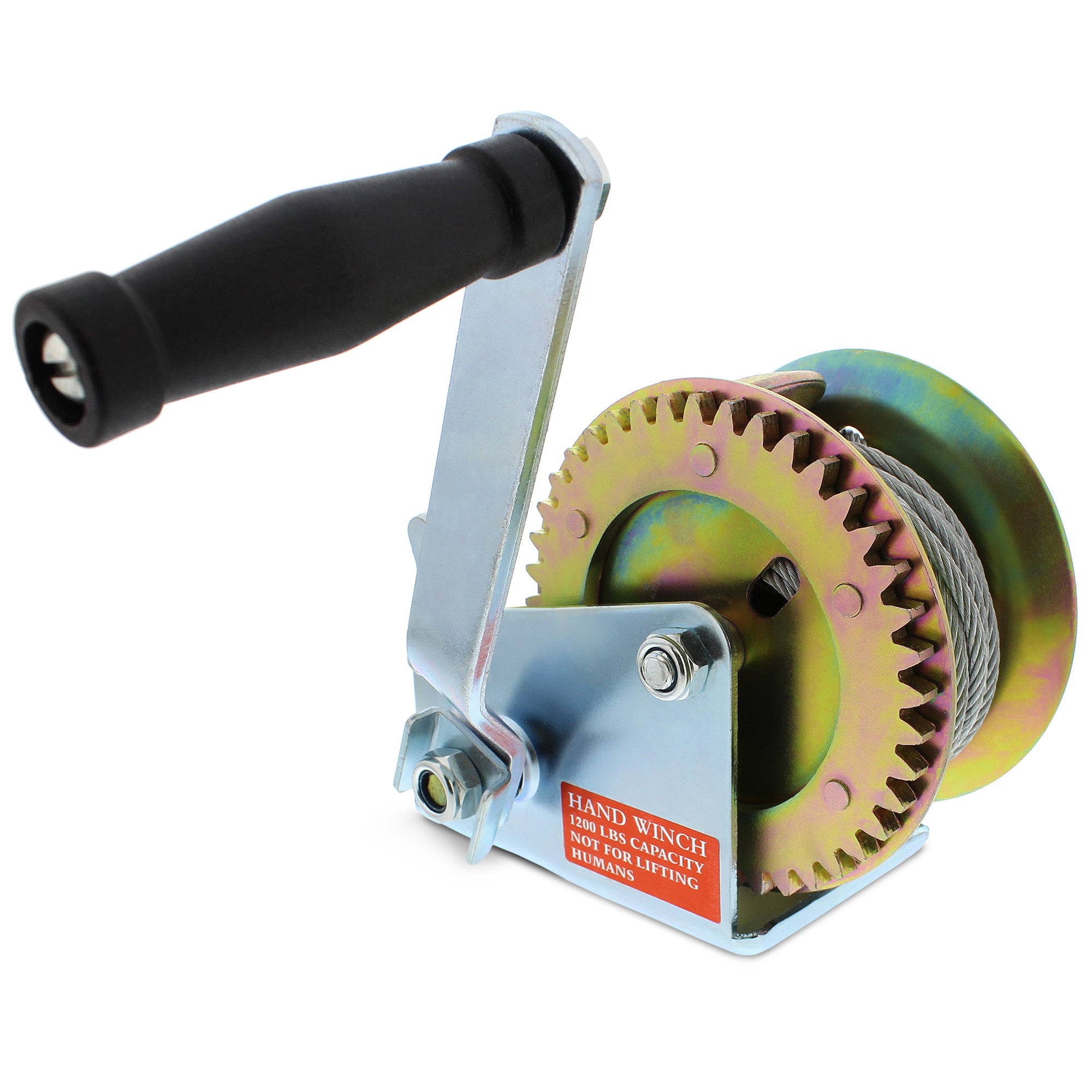 Heavy Duty Hand Crank Gear Winch and Cable
