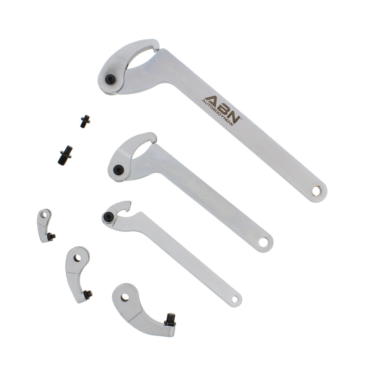 Adjustable Hook & Pin Wrench Spanner Tool Bicycle Bike Nut Set