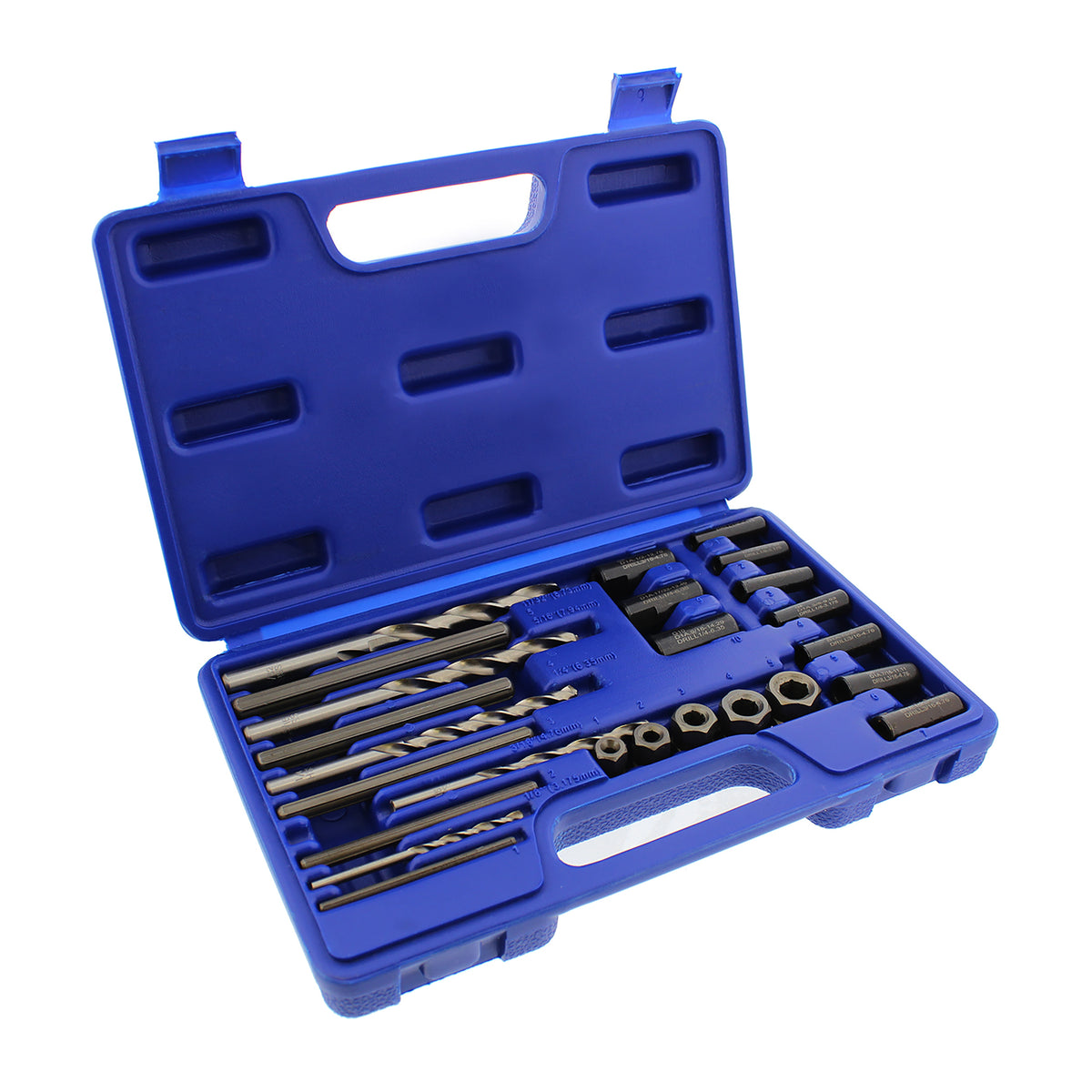 Screw Extractor 25 pc Remover Set – Screw Bolt Nut Extraction Tool Kit