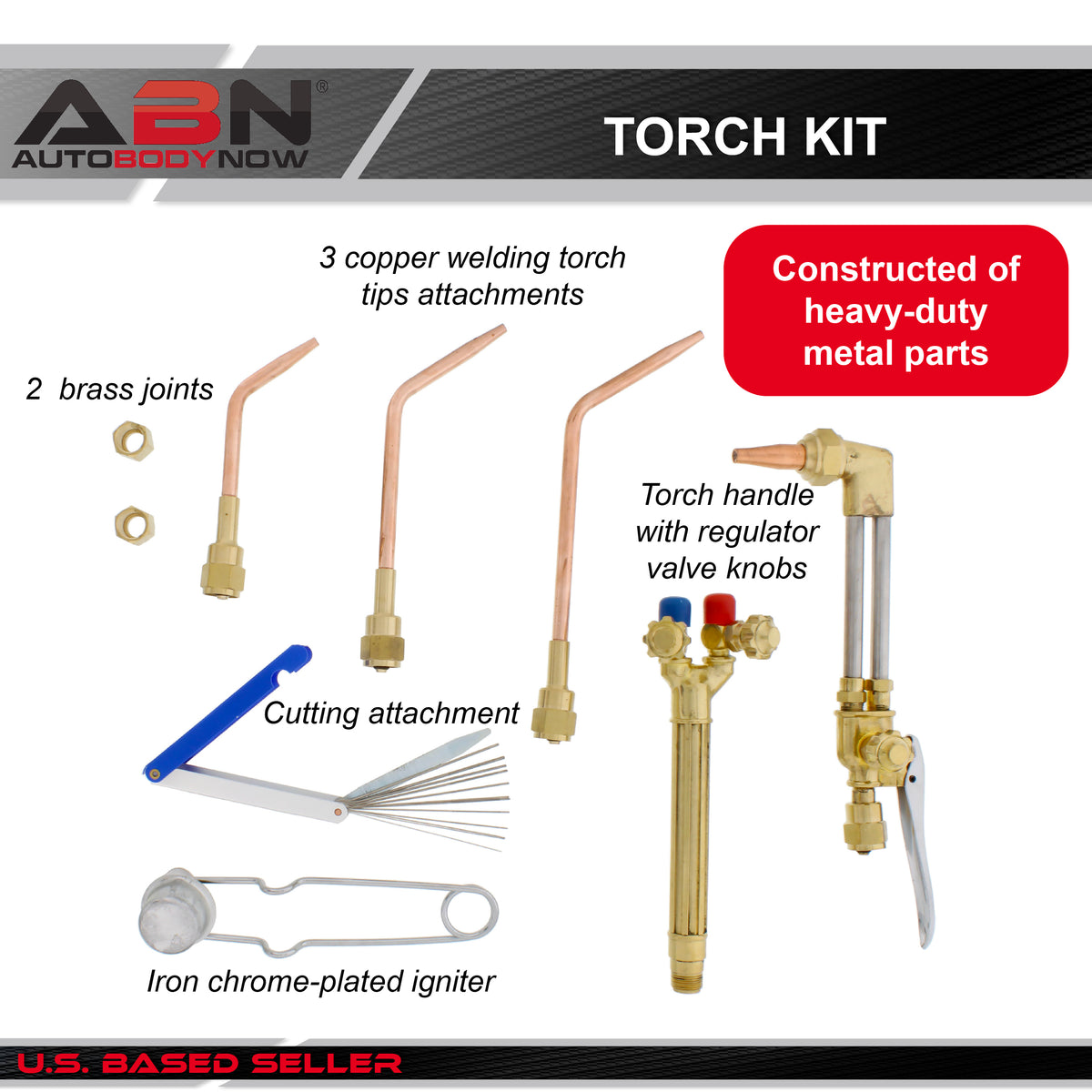 Oxygen & Acetylene Torch Kit – 10 Pc Welding Metal Cutting Torch Kit