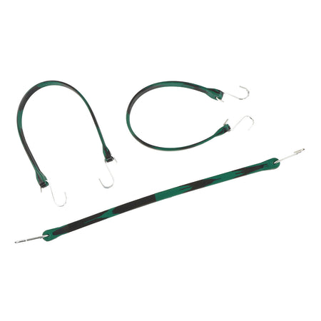 EPDM Rubber Straps with Hooks - 21in Camo Rubber Bungee Cords, 10Pk