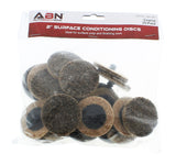 Surface Conditioning Discs - 2” Inch Coarse Grit, 25-pack