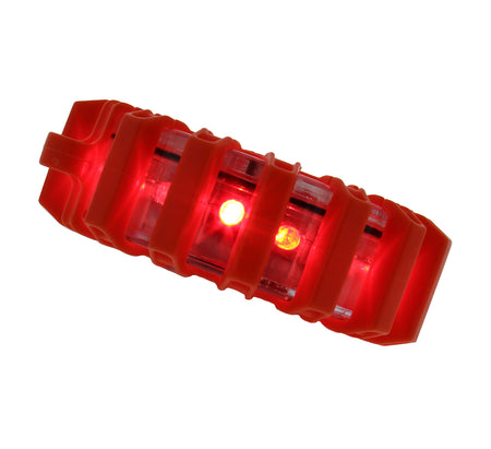 Portable LED Safety Flare Signal Light w/ 9 Warning Light Modes 3-PACK in Red