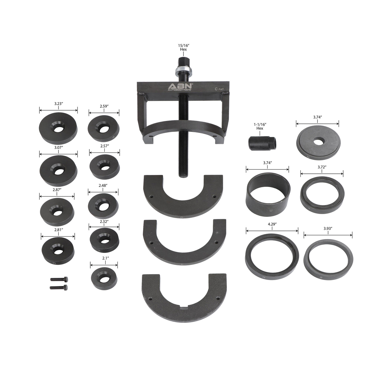 Wheel Bearing Puller Kit - Wheel Bearing Tool Set and Hub Removal Tool