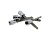 Extra-Long SAE Standard Socket 7-Piece Set with 3/8” Inch Hex Drive