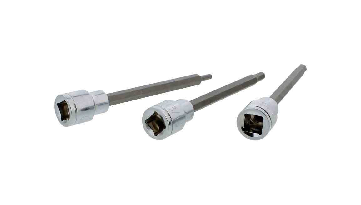 Extra-Long SAE Standard Socket 7-Piece Set with 3/8” Inch Hex Drive