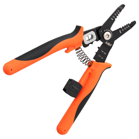 Multipurpose Crimping Tool, 7in - 10-18AWG Wire Stripper Cutters Tool