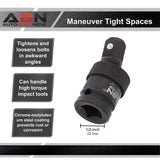 Universal Impact Joint 1/2in Square Ball Spring Swivel Socket U Joint