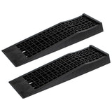 Car Ramps - 2pc Low Rise 28 x 8 x 3in Wheel Chocks Plastic Tire Ramps