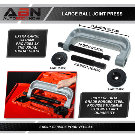 Extra Large Ball Joint Press Kit - Ball Joint Separator and Adapters