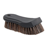 6in Car Detailing Brush - Horsehair boot brush for cleaning leather