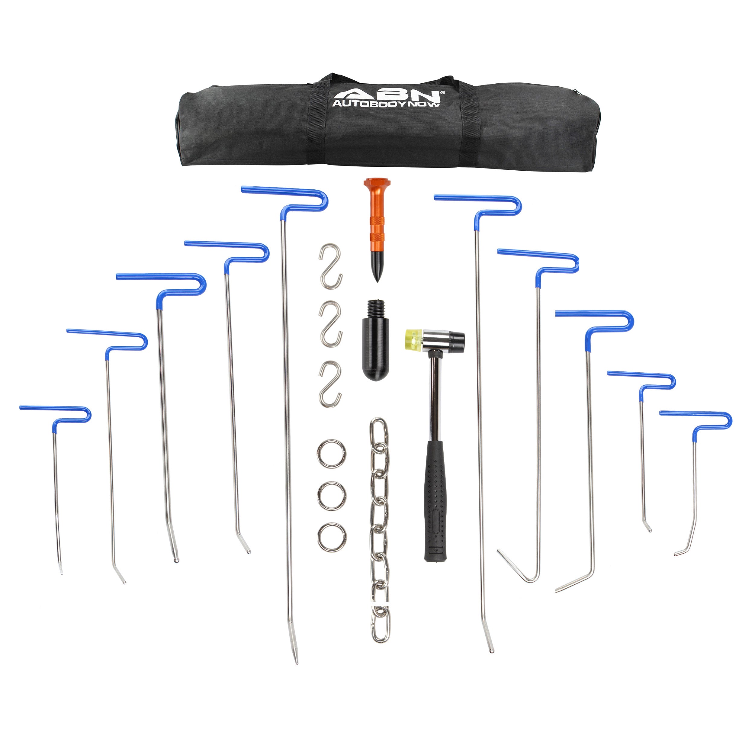 Paintless Dent Repair Rods with Tips - 20pc Repair Dent Removal Tools