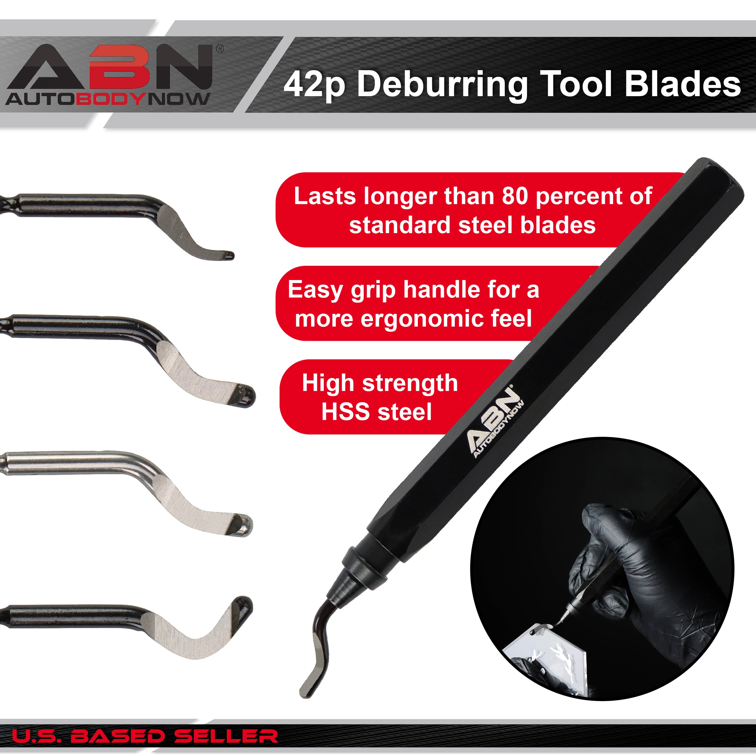 Resin Deburring Tool for Plastic or Metal - 42p Deburring Tool Blades