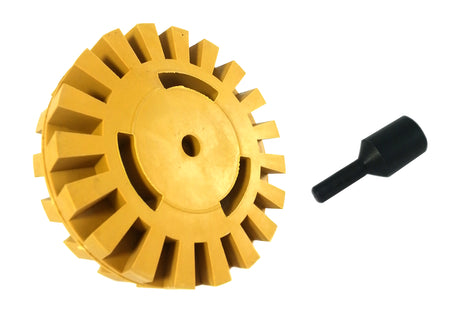 Rubber Eraser Wheel & Drill Adapter 1-Pack Adhesive Vinyl Decal Remover