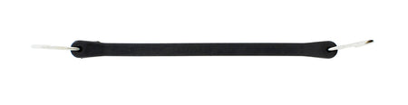 EPDM Rubber Straps with Hooks - 15in Black Rubber Bungee Cords, 10Pk